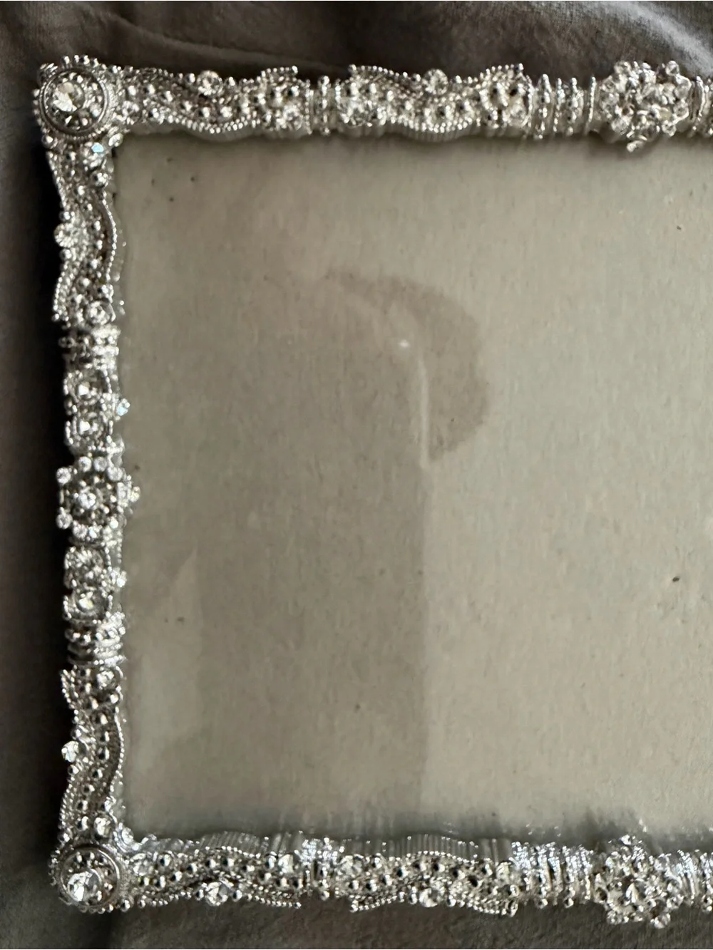Tahari Ornate Silver-Trim Picture Frame